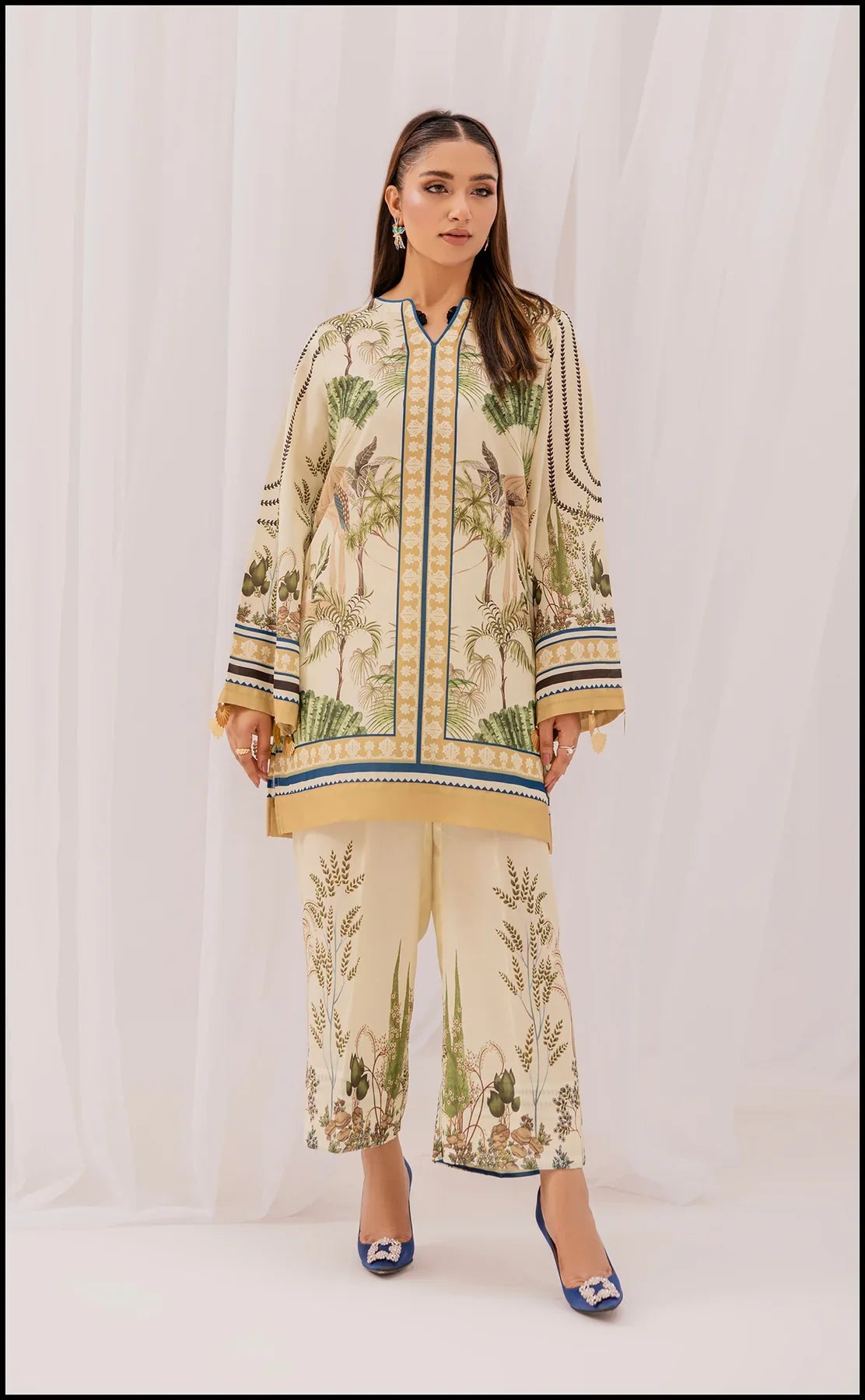 Marfa Vibrant Floral Lawn Pret - Elegant Printed 3-Piece Suit