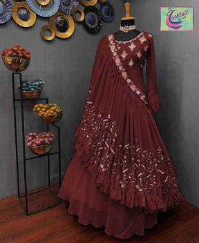 Mianoor Clothing's 3 Step Maxi with Stylish Dupatta